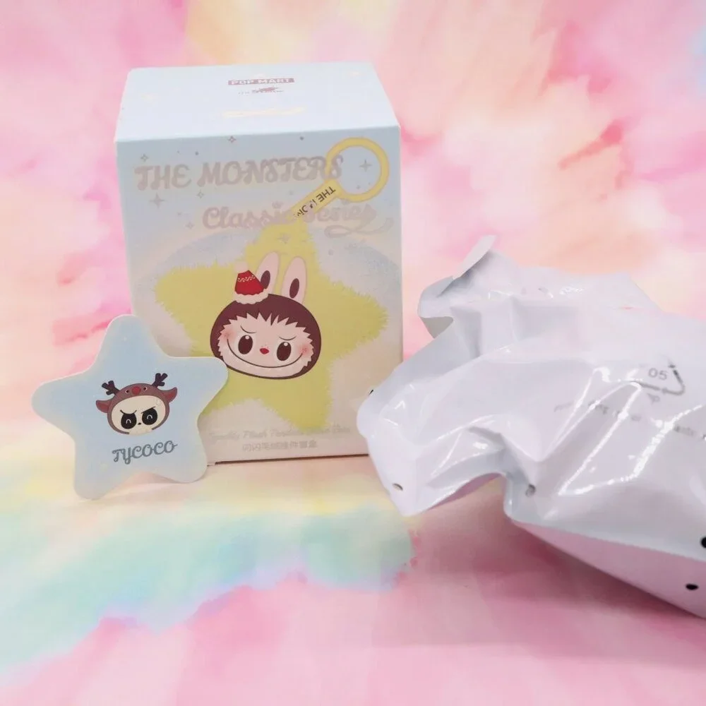 Authentic TYCOCO Labubu's Boyfriend The Monsters Sparkly Plush Pendant Pop Mart‎